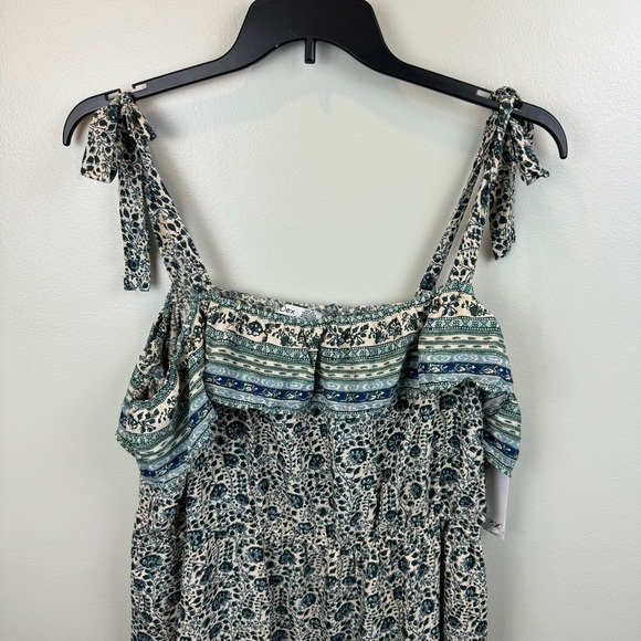 DEX Boho Maxi Dress Tie Shoulder 2X Summer - Picture 5 of 8